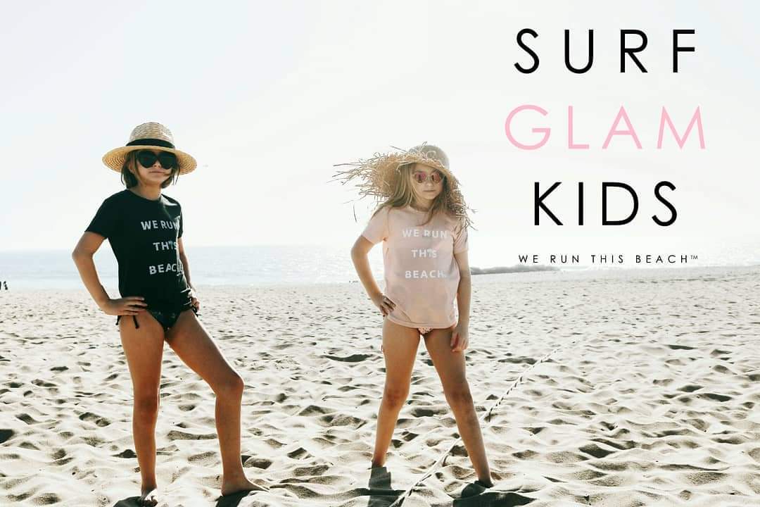 We Run This Beach Youth Tee - Heather Pink