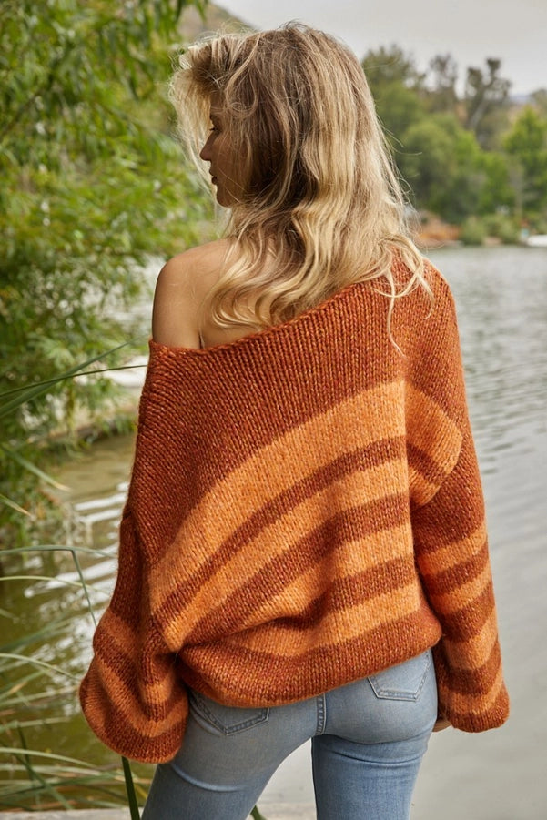 Tahoe Autumn Stripe Sweater