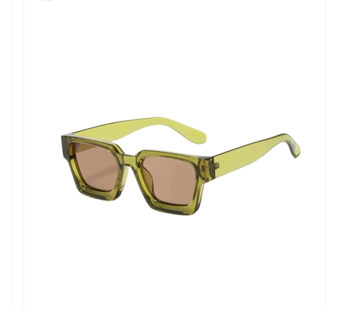 Disco Funk Sunglasses - Olive