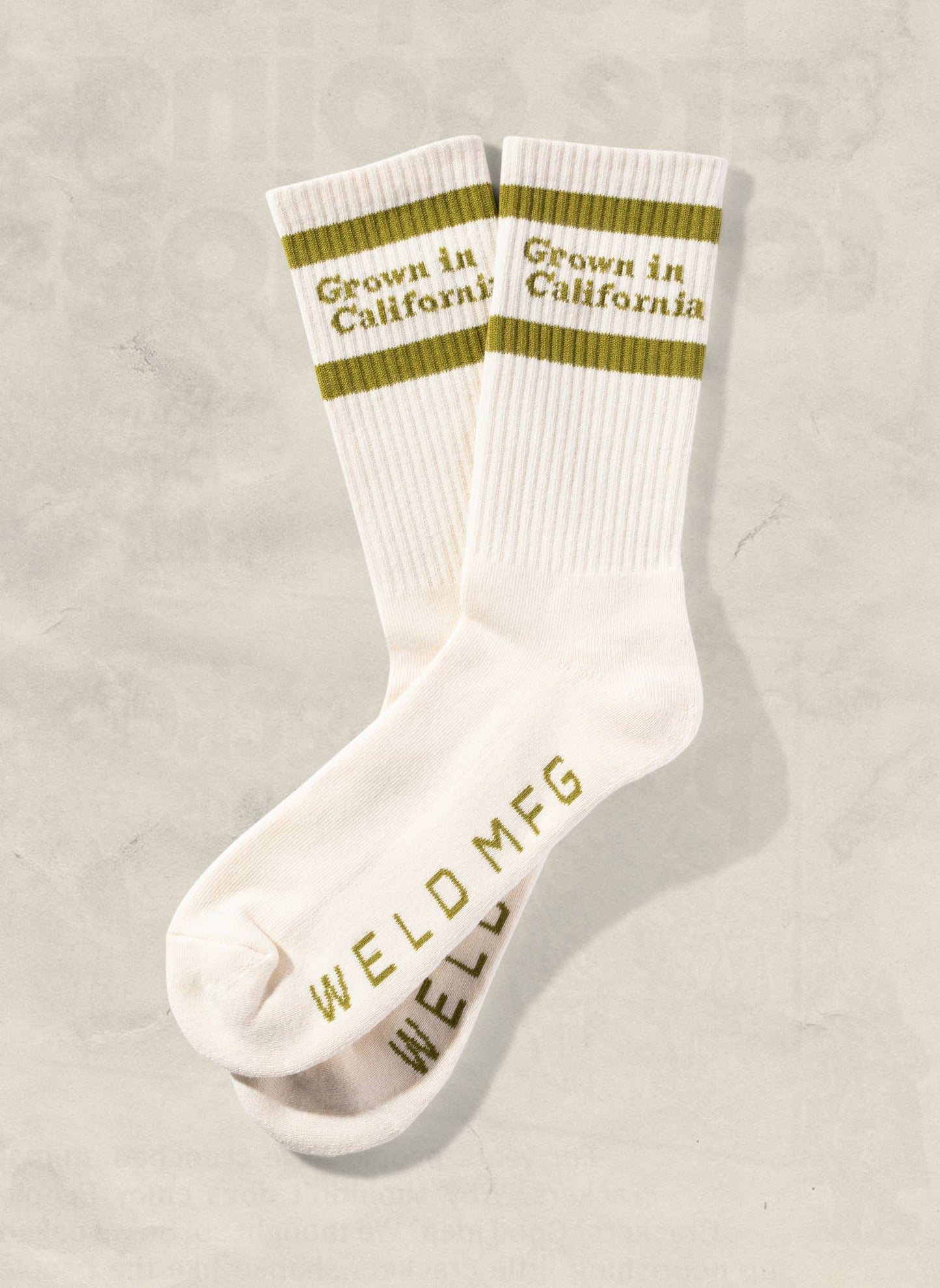 Grown in California Vintage Striped Crew Socks