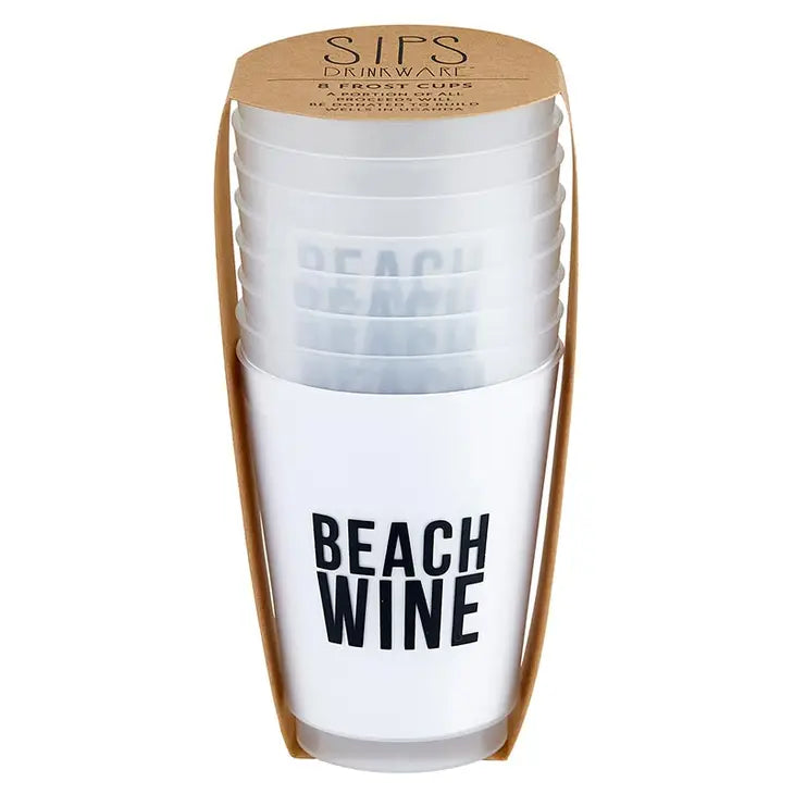 Beach Wine Frosted Cups - 8/pk