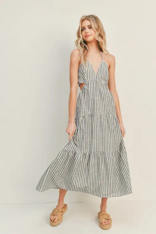 Nantucket Stripe Midi Dress