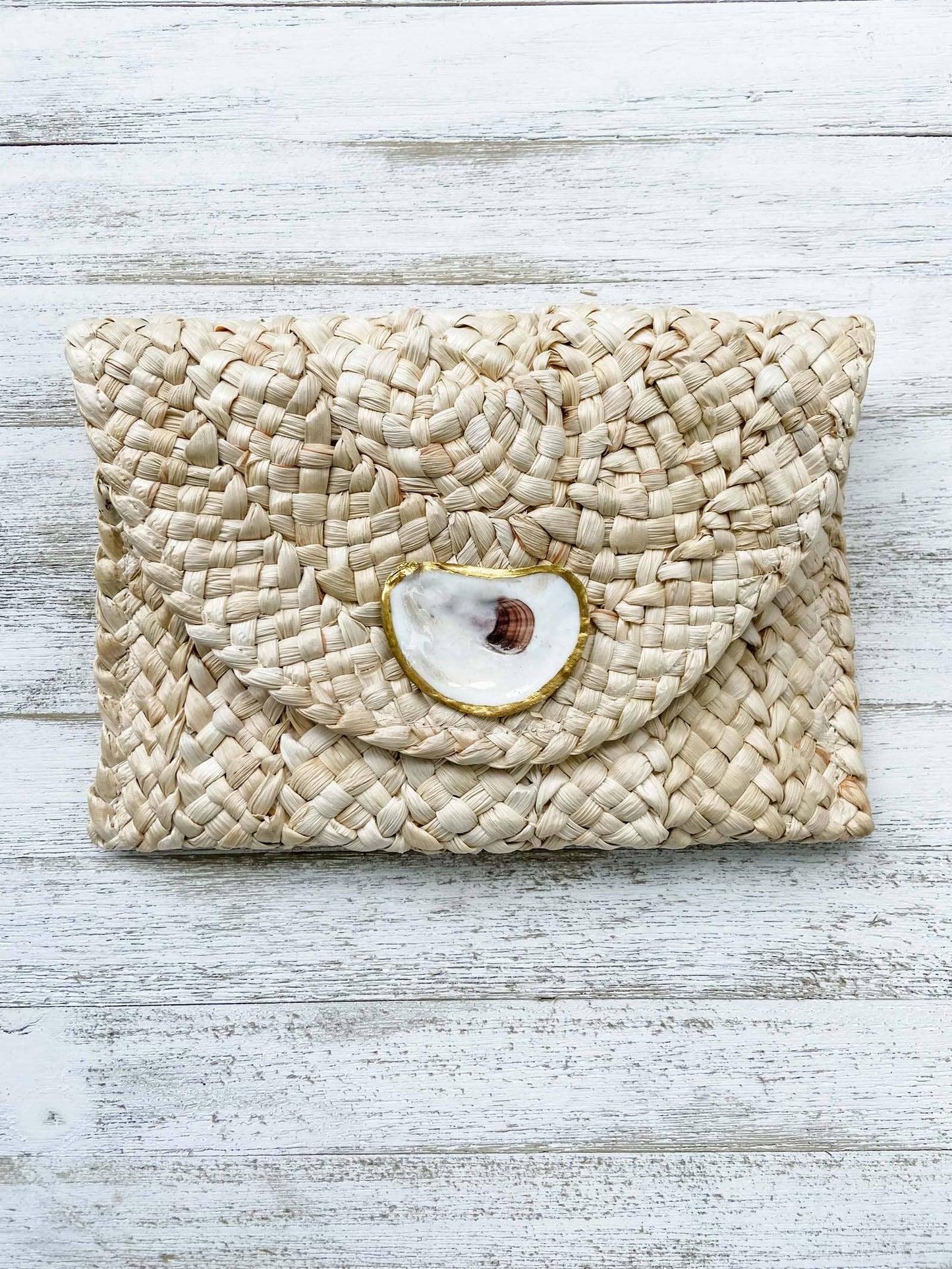 Oyster Shell Clutch